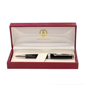 Ballpoint Pen Black with Silver Trim